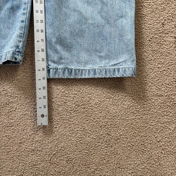 Vintage OZOC Jeans Mens Mens 42x33 Blue Baggy Wide Leg Skater Y2K Embroidered - Picture 7 of 12